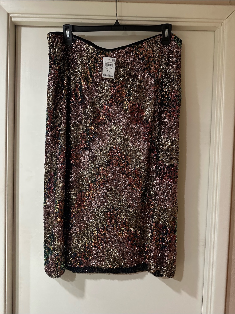 Bar III Multicolor Sequin Midi Skirt